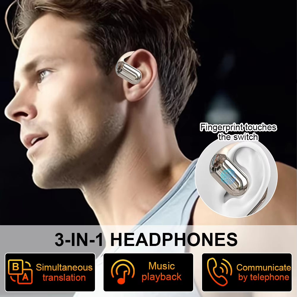 3-In-1 AI Translator Earbuds 144 Languages Noise Cancelling Bluetooth 5.3 Headset Instant Translator Smart Voice Real Time ﻿